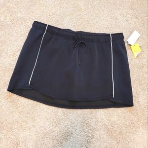 NWT All In Motion Women's Black Skort Mini Skirt Size XXL